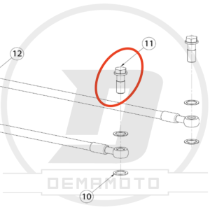 VITE RADIATORE M10 FORATA OHVALE GP-0