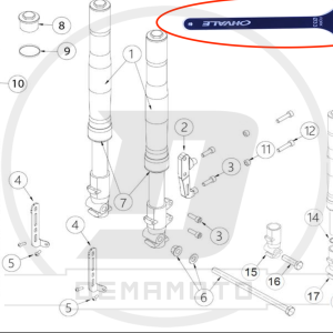 CHIAVE SERRAGGIO TAPPO PRECARICO FORCELLA D.33