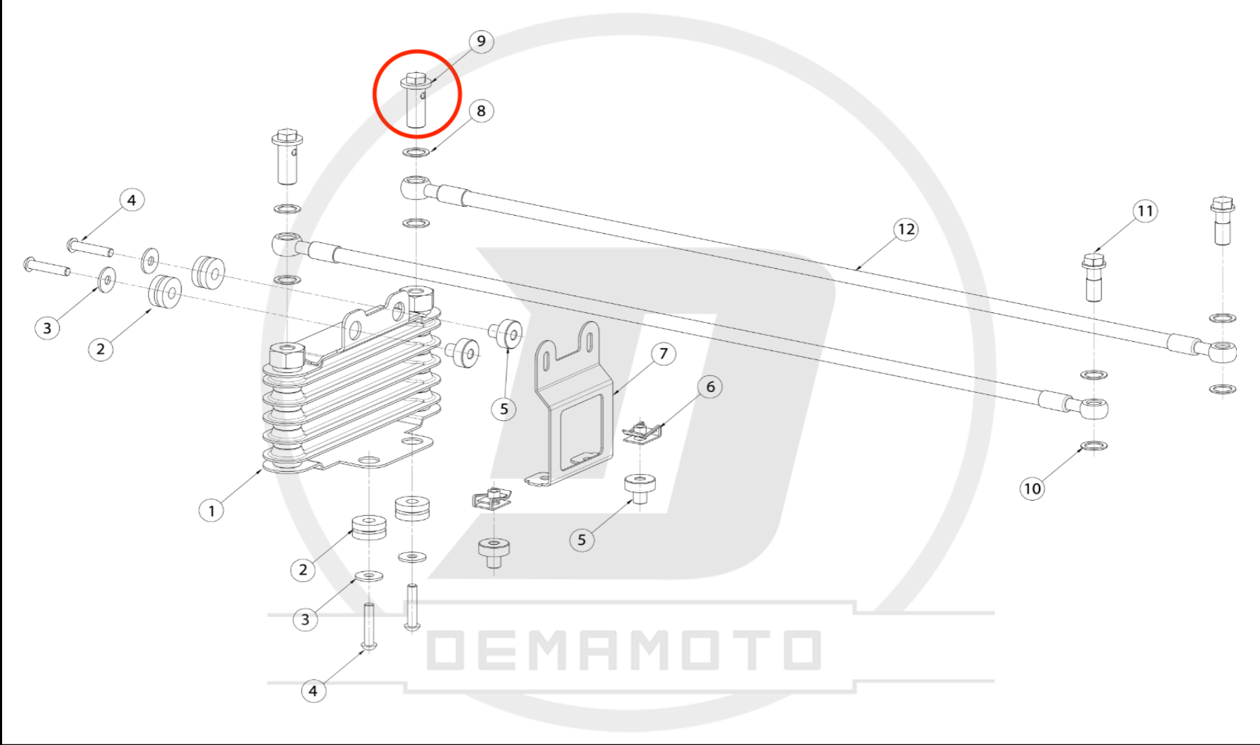 VITE RADIATORE FORATA M12 RADIATORE GP-0/GP2