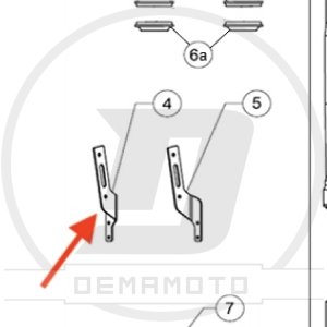SUPPORTO DESTRO PARAFANGO ANTERIORE GP-7
