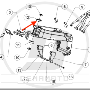 BOCCOLA SUPERIORE PERNO STERZO