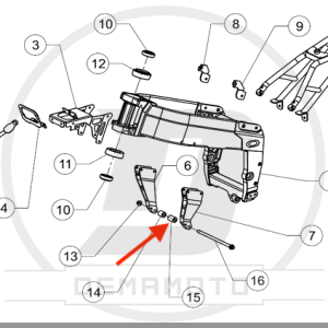 DISTANZIALE ANTERIORE SX MOTORE