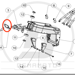 STAFFA SUPPORTO STRUMENTAZIONE GP-7