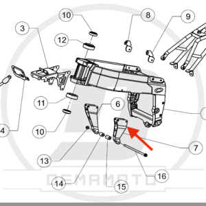 SUPPORTO MOTORE ANTERIORE SX GP-7