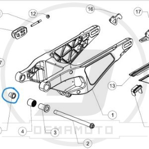 DISTANZIALE MOTORE-FORCELLONE GP-7