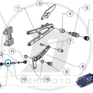 DADO M6 FIL SX. OHVALE GP-7