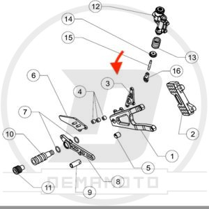 SUPPORTO POMPA FRENO GP-7