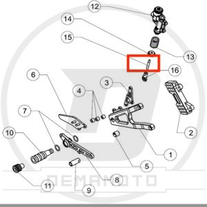 PUNTALINO FRENO POSTERIORE OHVALE GP-7