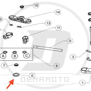 GUARNIZiONE  PARAPOLVERE  STERZO 05366005