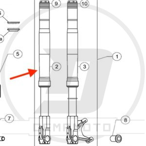 STELO DESTRO FORCELLA OHVALE GP-7