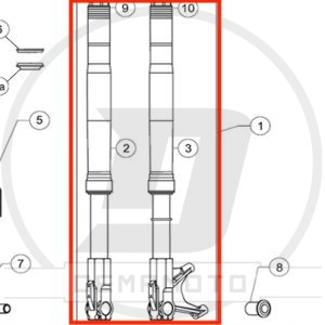 FORCELLA COMPLETA GP-7