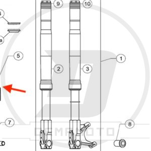 SUPPORTO SINISTRO PARAFANGO NATERIORE GP-7