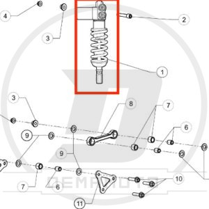 AMMORTIZZATORE OHLINS TTX GP-7