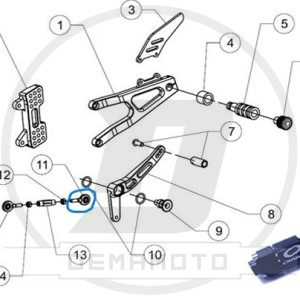 TESTA SNODO ASTA CAMBIO OHVALE GP-7