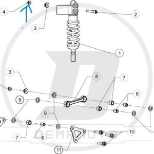 DADO AUTOBL. FLANG. M10x1.25 GP-7