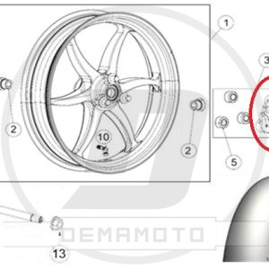 DISTANZIALE PARASTRAPPI POST GP-7