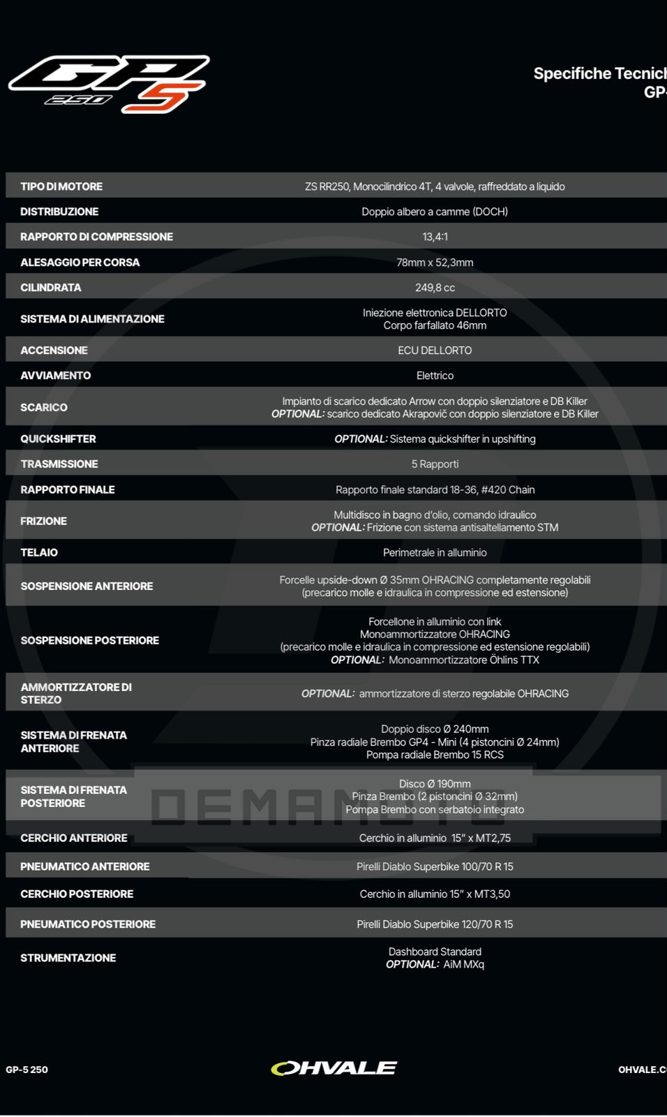 OHVALE GP-5 250CC STANDARD - immagine 7