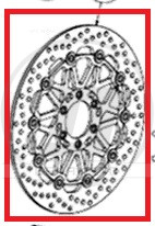DISCO ANTERIORE BREMBO D.300 FLOTTANTE