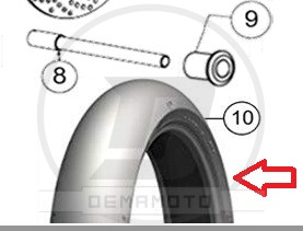 PIRELLI DIABLO SBK 100/70-R17 SC1 OHVALE GP-7