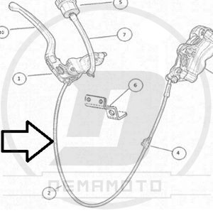 TUBO FRENO ANTERIORE GP-7
