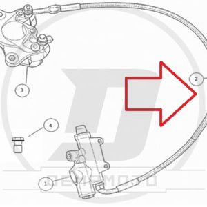 TUBO FRENO POSTERIORE POST. GP-7